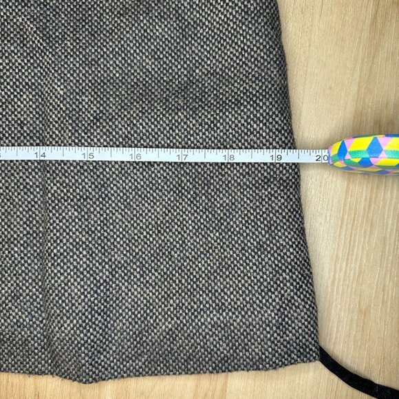 ⚡SOLD⚡ GAP Vintage 90s 60s Wool Sheath Dress Leather Tie Sleeveless Size 6 - Picture 8 of 9